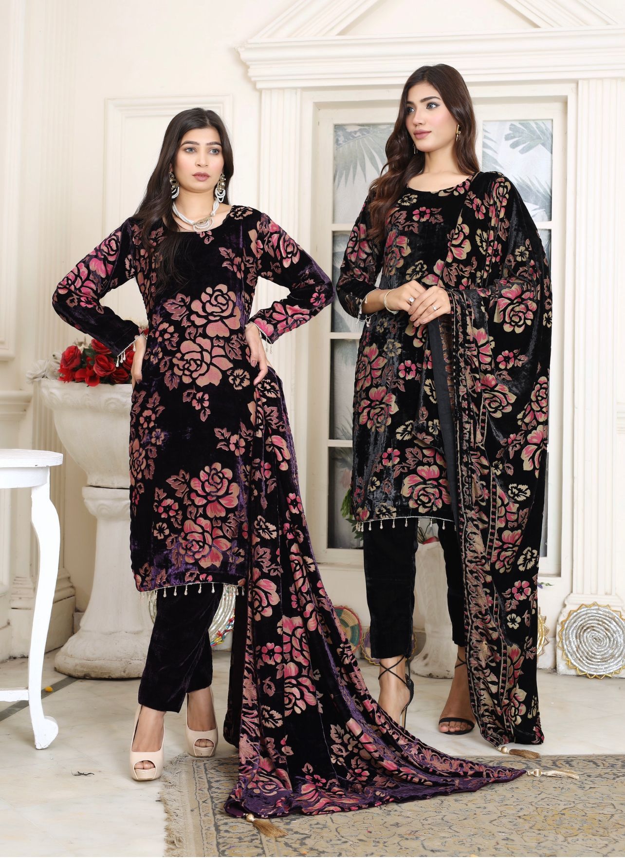 palachi dress design 3 Piece Unstitched Embroidered Palachi Suit