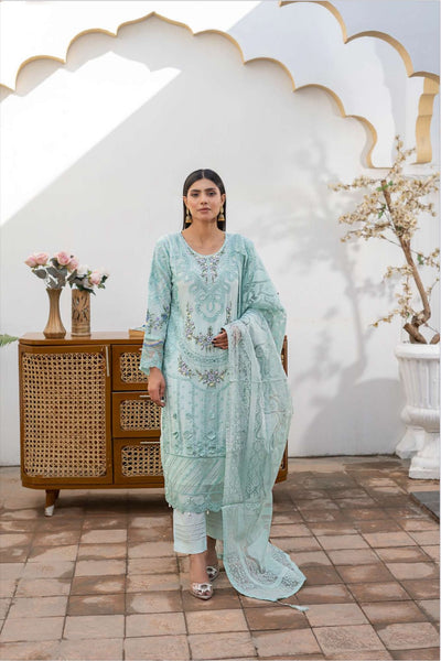 Mint- MARIA B INSPIRED Mother & Daughter Ready to Wear Chiffon Collection