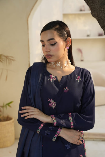 WINTER LINEN 3 PIECE| DESIGNER EMBROIDERED |READY TO WEAR SUIT