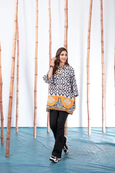 1 Piece Ready-to-wear Stitched Digital Printed Lawn Kurti D-2859