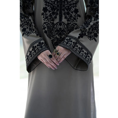 Sandy Beige Embroidered Dhanak | with Pashmina Shawl Winter| Collection by Casuallite