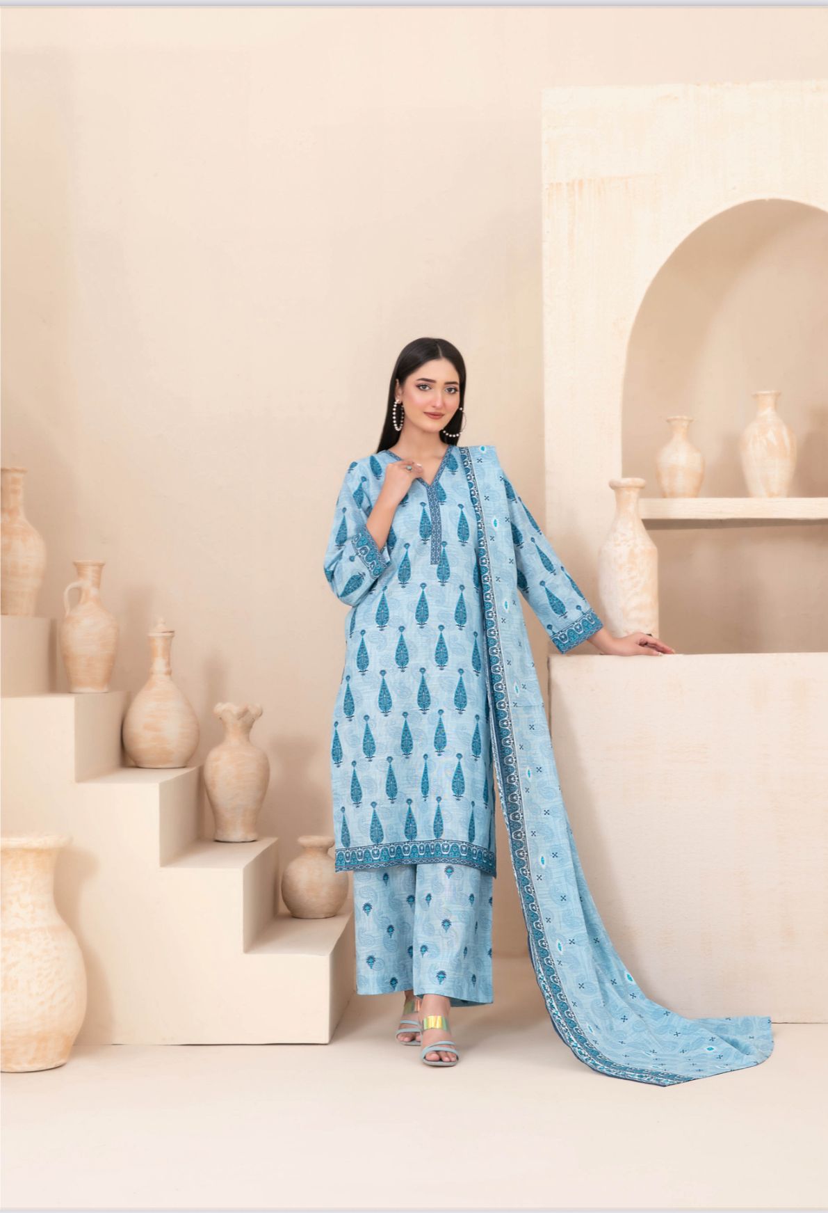 3 Piece Ready To Wear Tawakkal Khaddar Collection