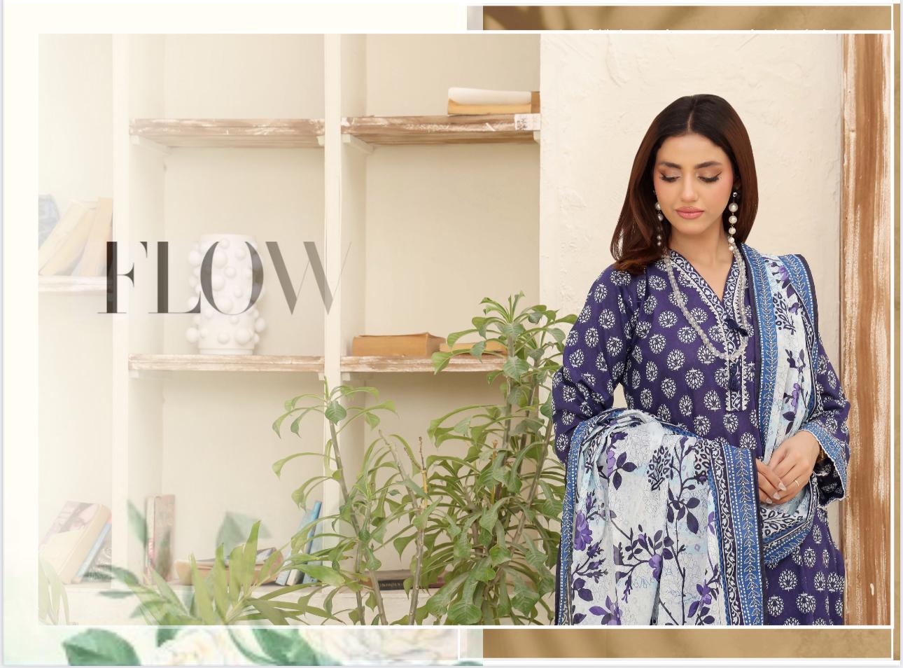3PC PRINTED READYMADE SUIT  WITH LAWN DUPATTA