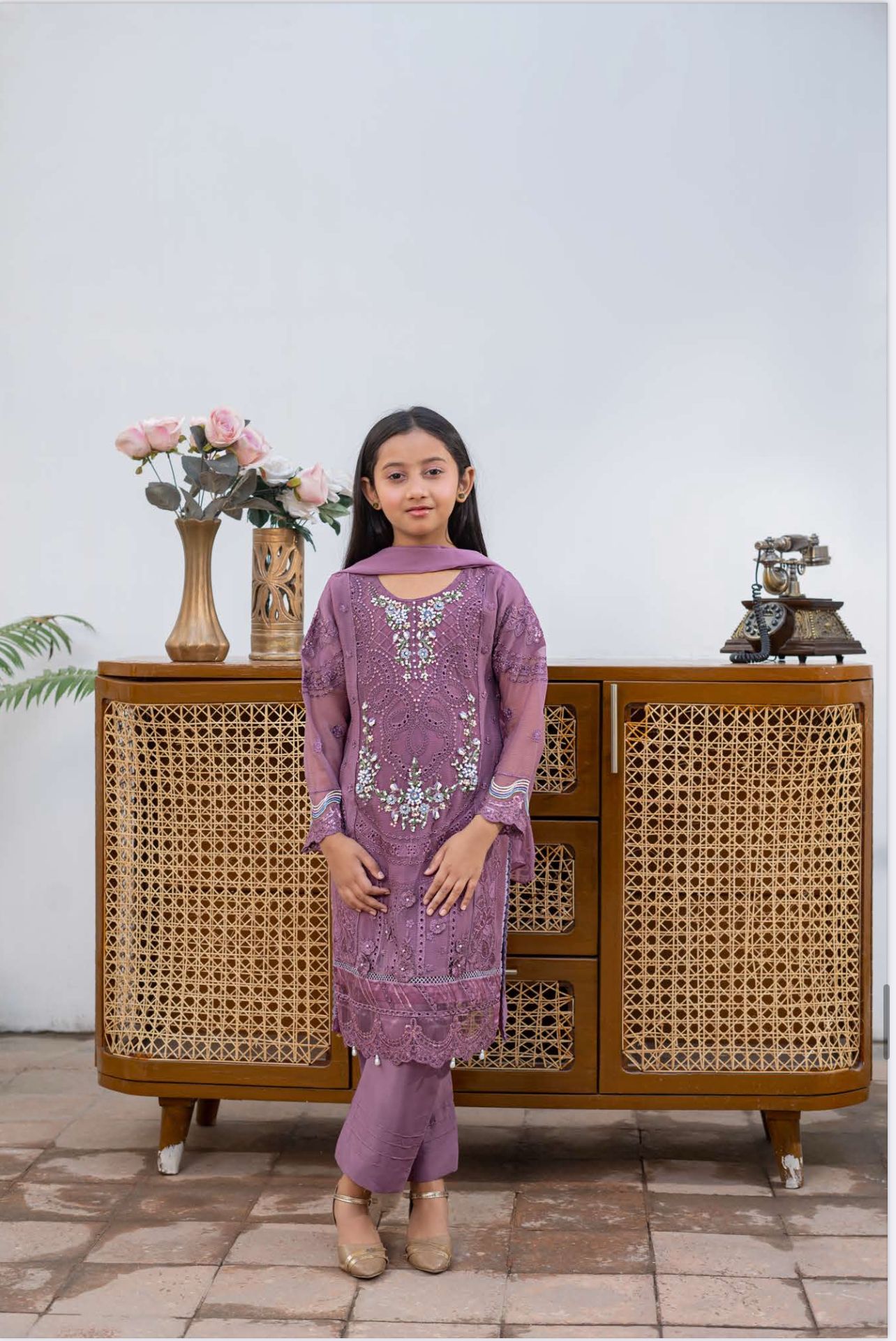 Lilac- MARIA B INSPIRED Mother & Daughter Ready to Wear Chiffon Collection