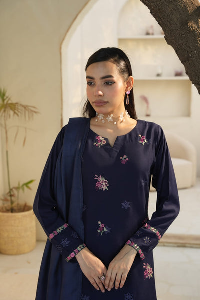 WINTER LINEN 3 PIECE| DESIGNER EMBROIDERED |READY TO WEAR SUIT