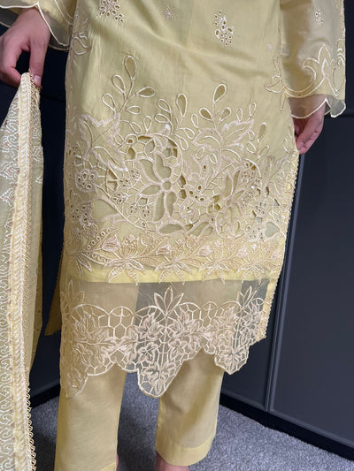 Raj Bari  Embroidered | Lawn Designer Suit With | Embroidered  Dupatta