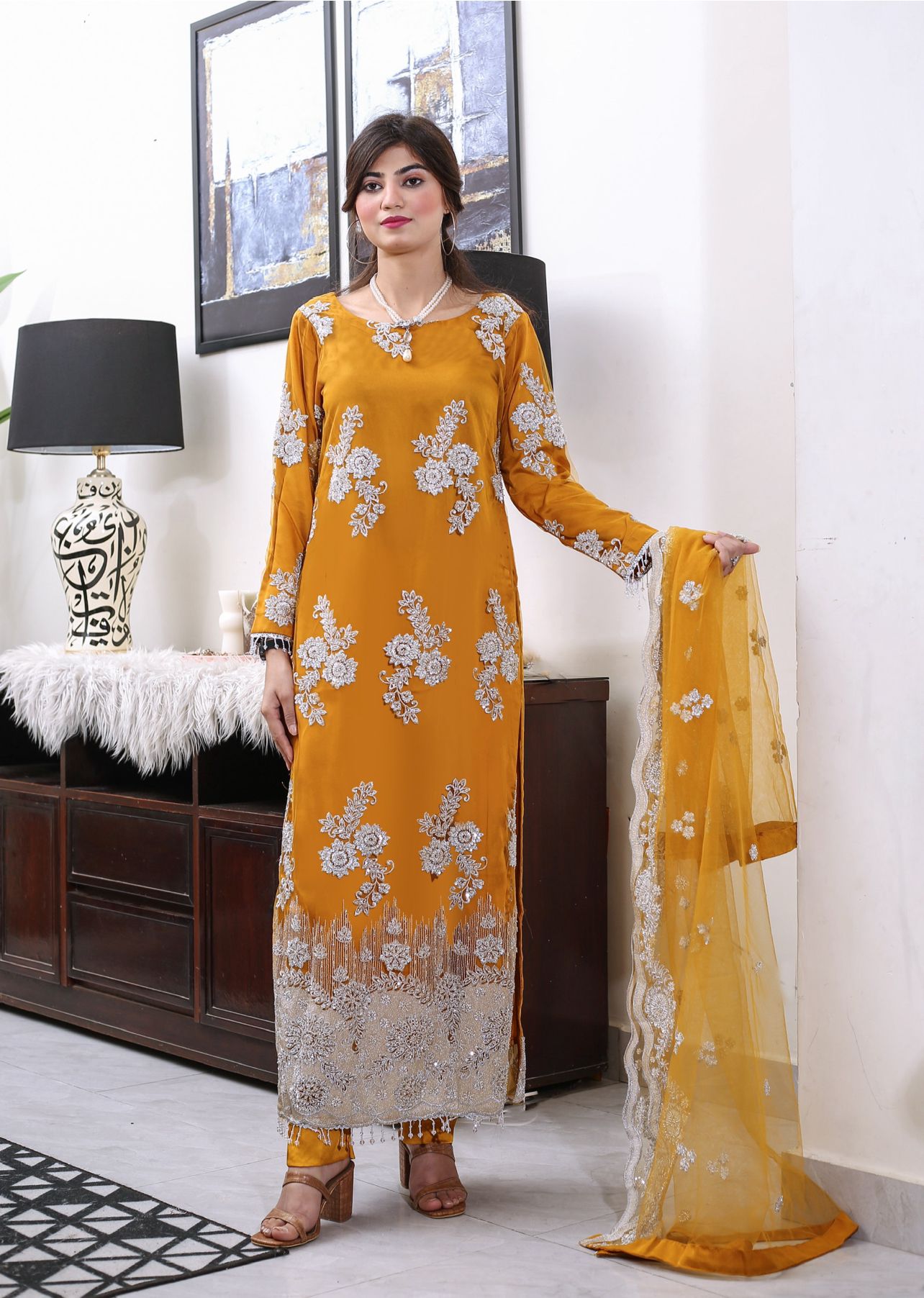 Mahham Luxury Collection Mustard  D-4