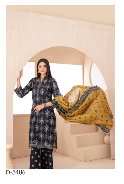 3 Piece Ready To Wear Tawakkal Khaddar Collection