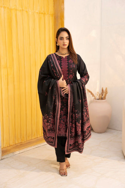 DHANAK 3 PIECE| DESIGNER EMBROIDERED |READY TO WEAR SUIT