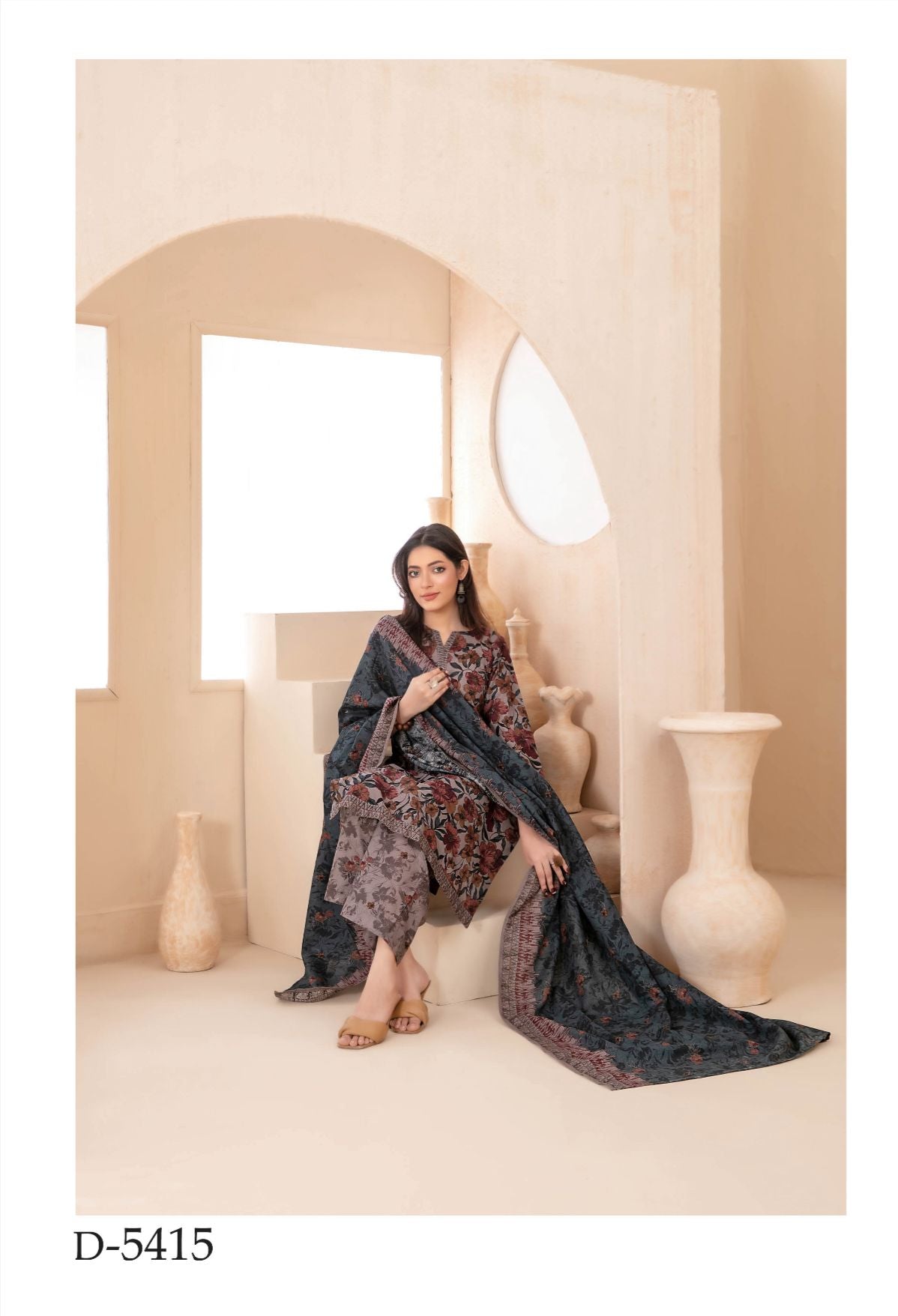 3 Piece Ready To Wear Tawakkal Khaddar Collection