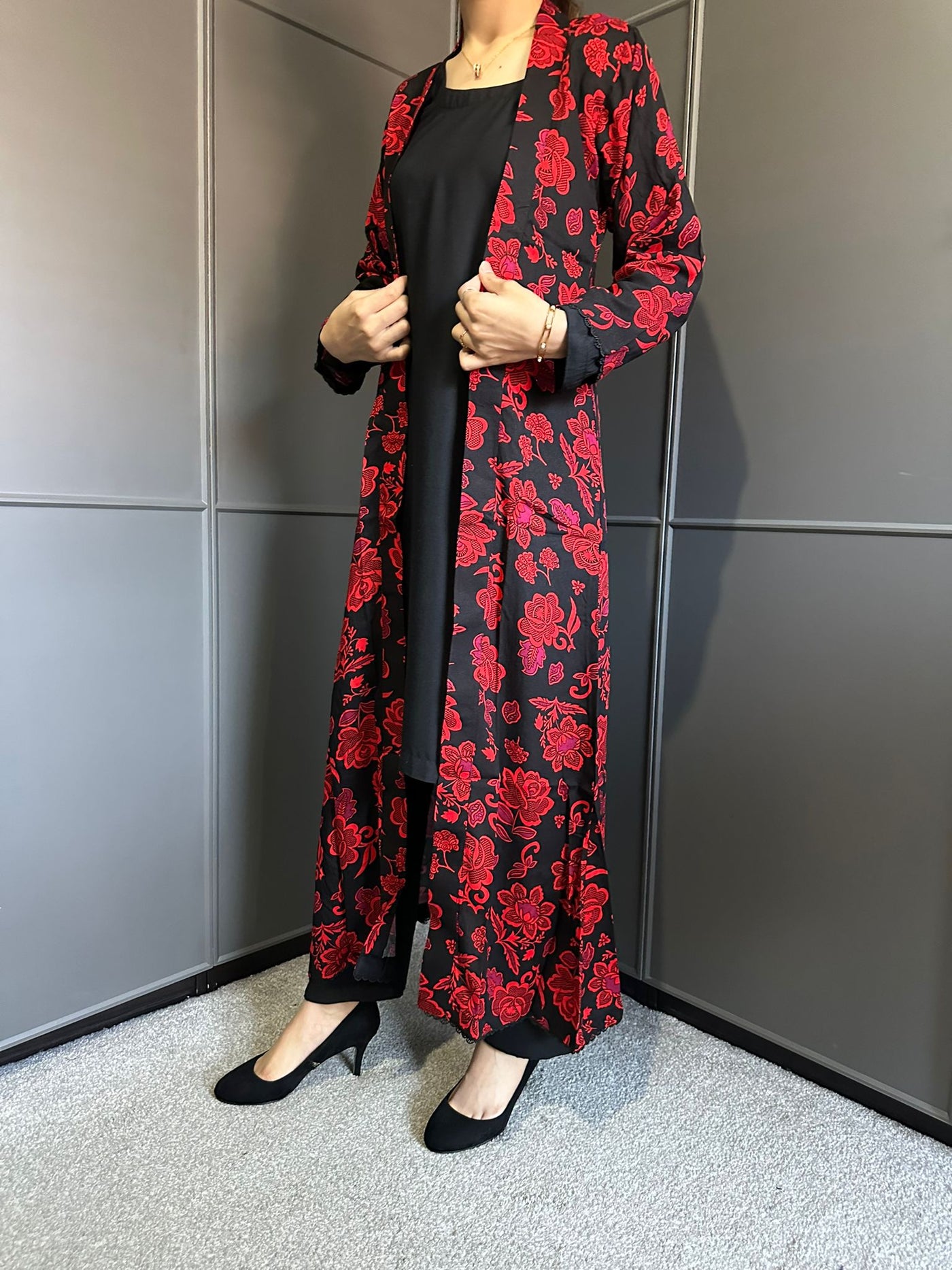D-29 PLAIN SUITE WITH | PRINTED LINEN JACKET | READY TO WEAR 3 PC