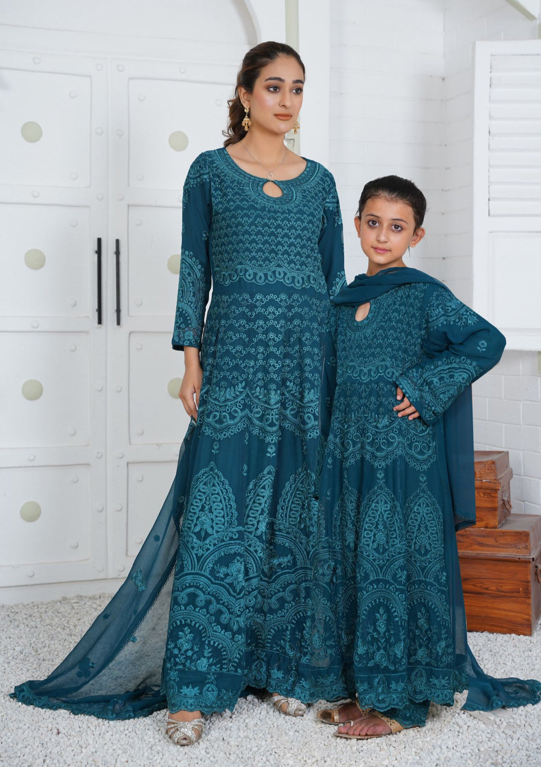 Mother daughter matching fashion maxi dresses uk