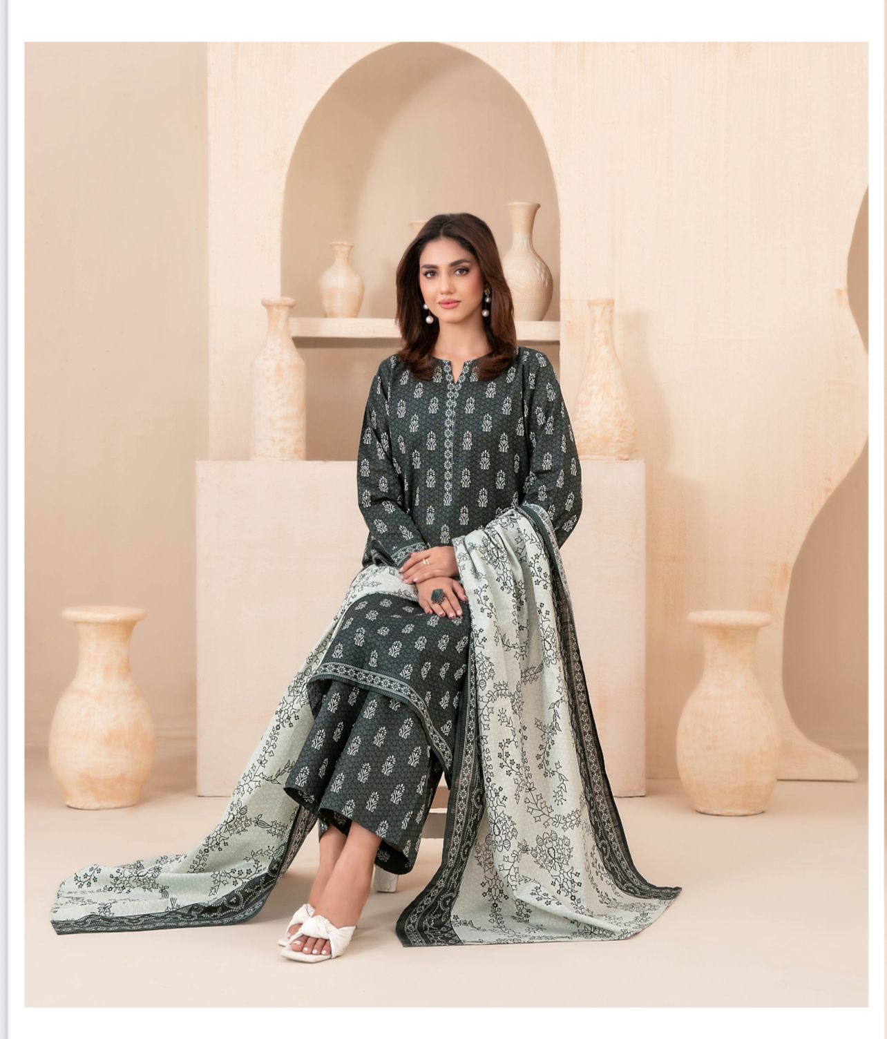 3 Piece Ready To Wear Tawakkal Khaddar Collection