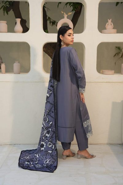 WINTER LINEN 3 PIECE| DESIGNER EMBROIDERED |READY TO WEAR SUIT