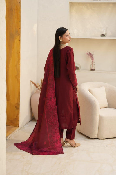 WINTER LINEN 3 PIECE| DESIGNER EMBROIDERED |READY TO WEAR SUIT