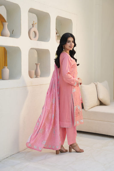 WINTER LINEN 3 PIECE| DESIGNER EMBROIDERED |READY TO WEAR SUIT