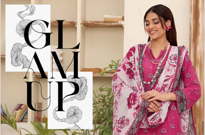 3PC PRINTED READYMADE SUIT  WITH LAWN DUPATTA