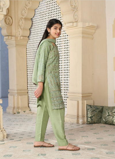 Organza Readymade Mother & Daughter Suit PISTA D-308 | Eid Collection 2024