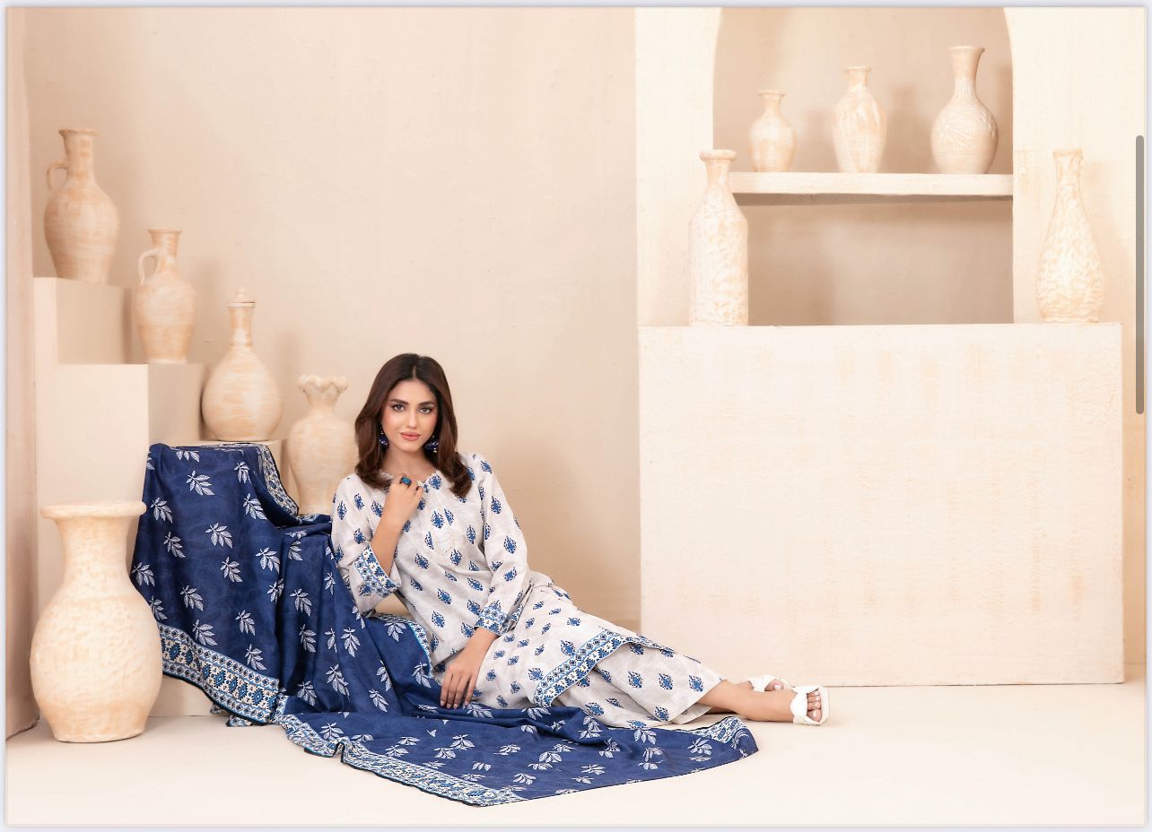 3 Piece Ready To Wear Tawakkal Khaddar Collection