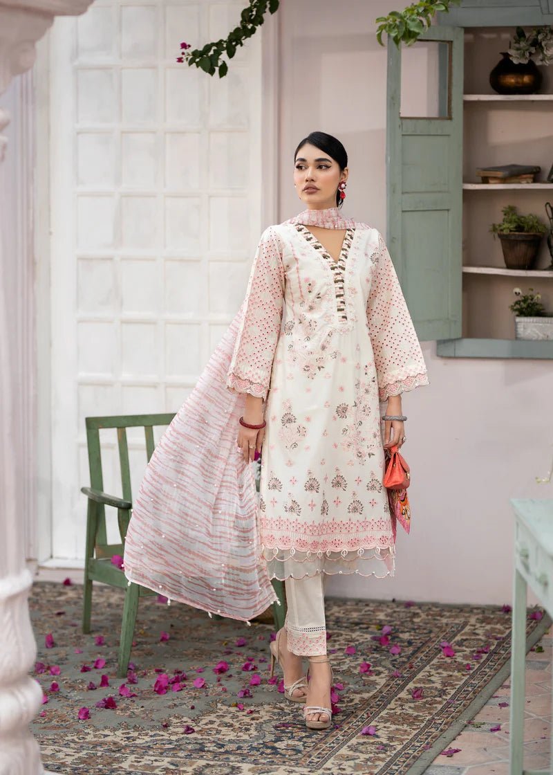 Luxury Embroidered Cotton Festive Edition Off-White AL-858