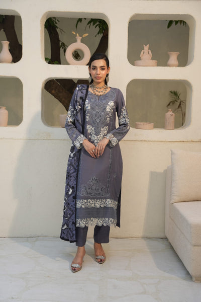 WINTER LINEN 3 PIECE| DESIGNER EMBROIDERED |READY TO WEAR SUIT