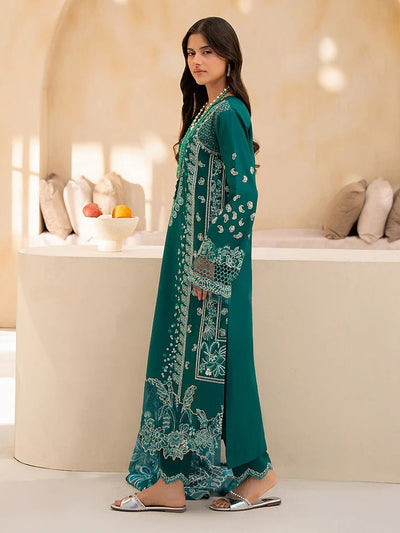 Raj Bari  Embroidered | Lawn Designer Suit With | Embroidered  Dupatta