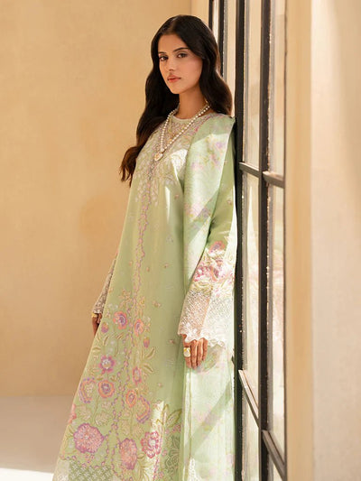 Raj Bari  Embroidered | Lawn Designer Suit With | Embroidered Dupatta