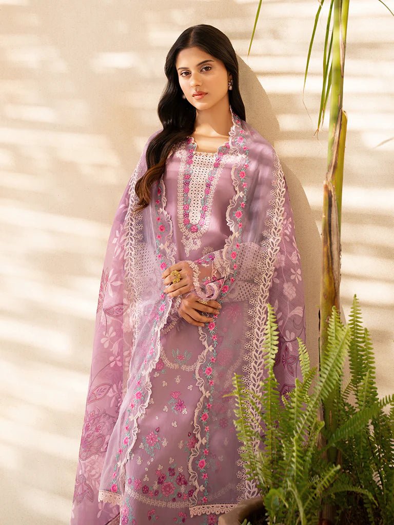Raj Bari  Embroidered | Lawn Designer Suit With | Embroidered Dupatta