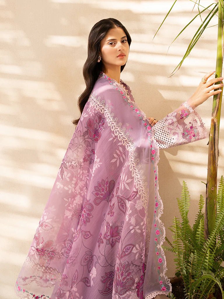 Raj Bari  Embroidered | Lawn Designer Suit With | Embroidered Dupatta