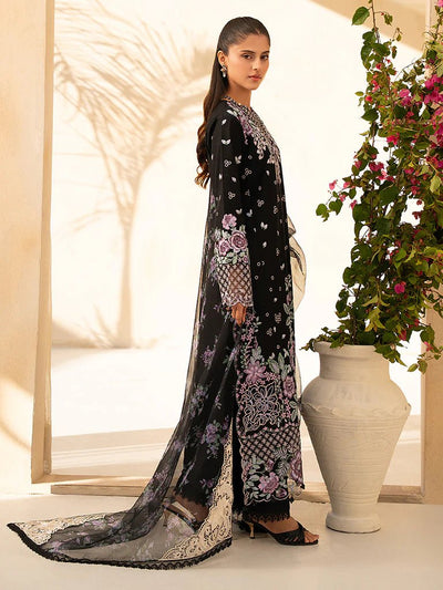 Raj Bari  Embroidered | Lawn Designer Suit With | Embroidered Dupatta