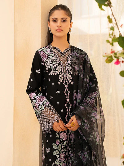 Raj Bari  Embroidered | Lawn Designer Suit With | Embroidered Dupatta