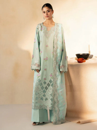 Raj Bari  Embroidered | Lawn Designer Suit With | Embroidered Dupatta