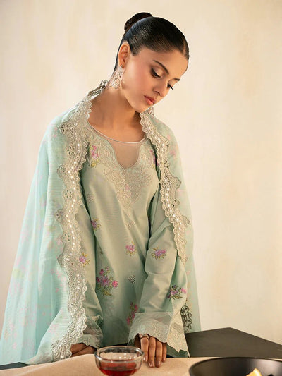 Raj Bari  Embroidered | Lawn Designer Suit With | Embroidered Dupatta
