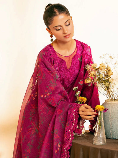 Raj Bari  Embroidered | Lawn Designer Suit With | Embroidered Dupatta