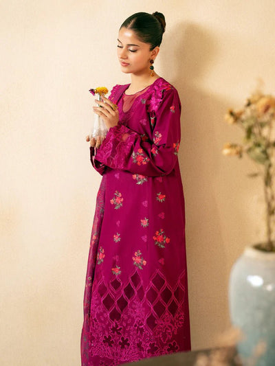 Raj Bari  Embroidered | Lawn Designer Suit With | Embroidered Dupatta