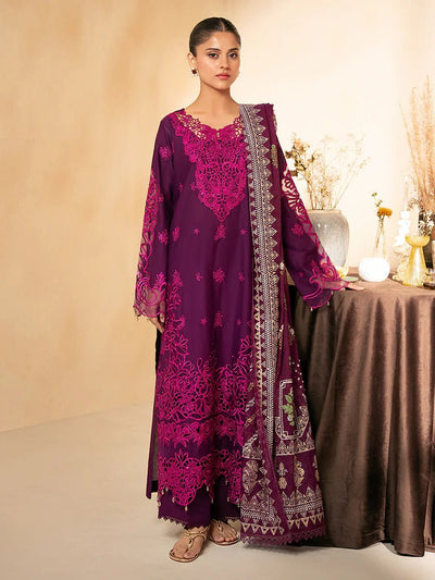 Raj Bari  Embroidered | Lawn Designer Suit With | Embroidered  Dupatta