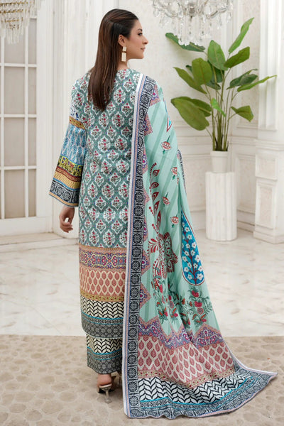 3 Piece Winter Embroidered Khaddar Cotton Plazzo Suit