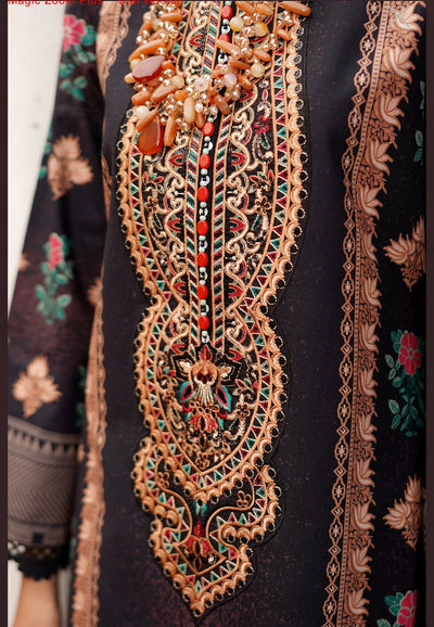 MS-4052- 3 Piece Embroidered Winter Khaddar Suit