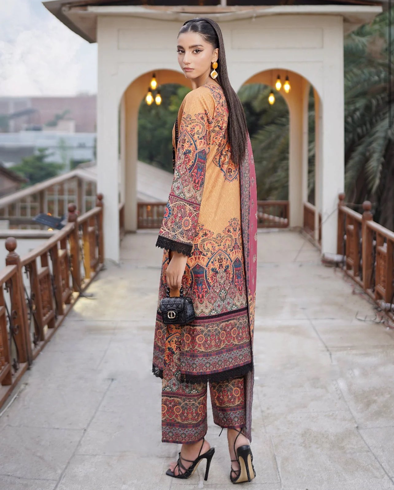 MS-4049- 3 Piece Embroidered Winter Khaddar Suit