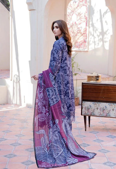 D-03  Luxury Linen Frock With Printed  Dupatta