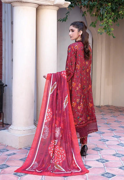 D-04  Luxury Linen Frock With Printed  Dupatta