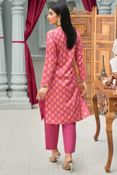 Pink Linen Block Prints Limelight