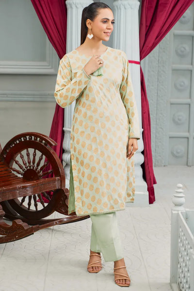 Pista Green Linen Block Prints Limelight