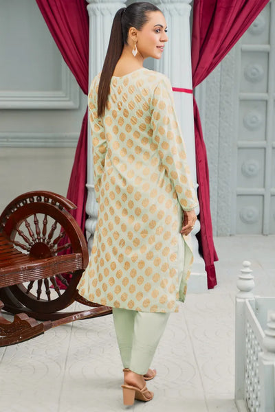 Pista Green Linen Block Prints Limelight