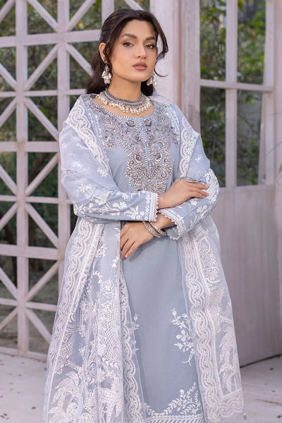 Lilic 3 Pc Embroidered Cotton Lawn Readymade Suit -7005