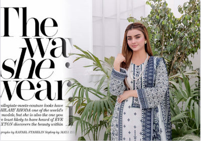 3PC PRINTED READYMADE SUIT  WITH LAWN DUPATTA | Looking for Amazing Ladies 3 Piece Suits, Mahham Collection has the solution to your search for all types of Pakistani Dresses | mage 3 of 3