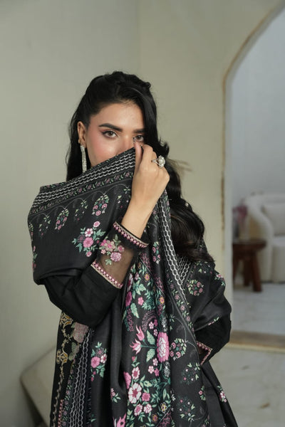 DHANAK 3 PIECE| DESIGNER EMBROIDERED |READY TO WEAR SUIT