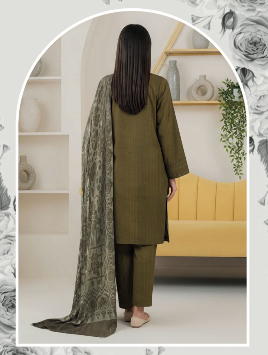 Doria Dhanak Winter | Collection Ready to Wear  With Plachi Shawal |  Asian Clothes