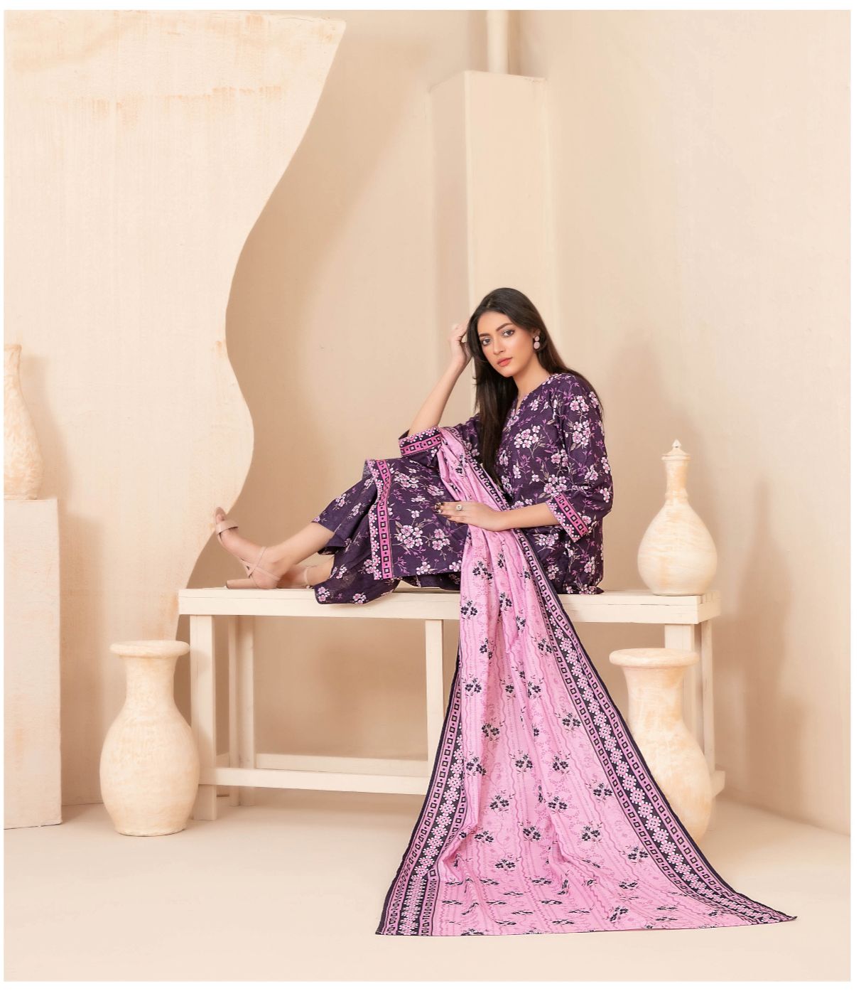 3 Piece Ready To Wear Tawakkal Khaddar Collection