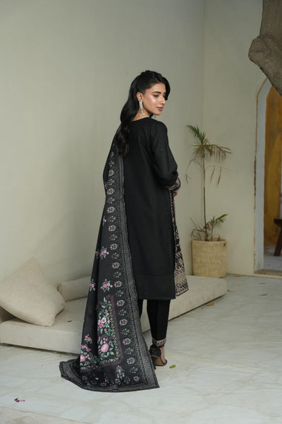 DHANAK 3 PIECE| DESIGNER EMBROIDERED |READY TO WEAR SUIT